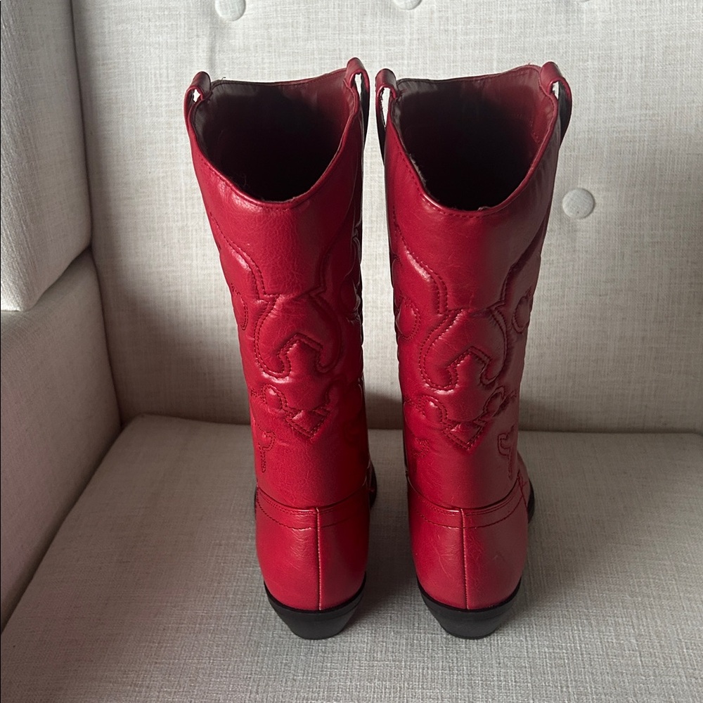 Soda red cowboy boots Reno-s brand new 7.5 - Picture 2 of 5